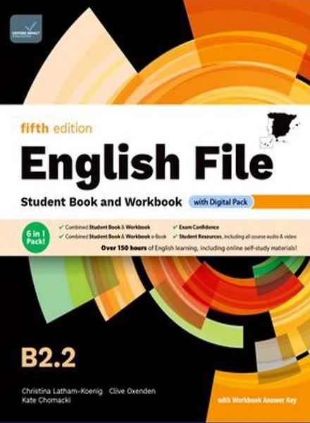 Portada English File 5th Edition B2.2 Student's Book and Workbook