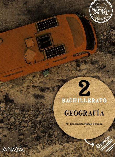Portada Geografía 2º Bachillerato Operación Mundo Anaya
